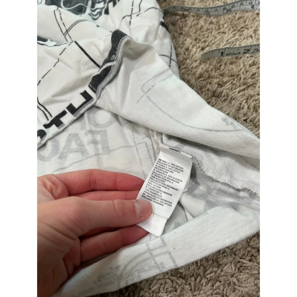 The North Face Mens White Graphic T-Shirt Large Gorpcore Streetwear *READ